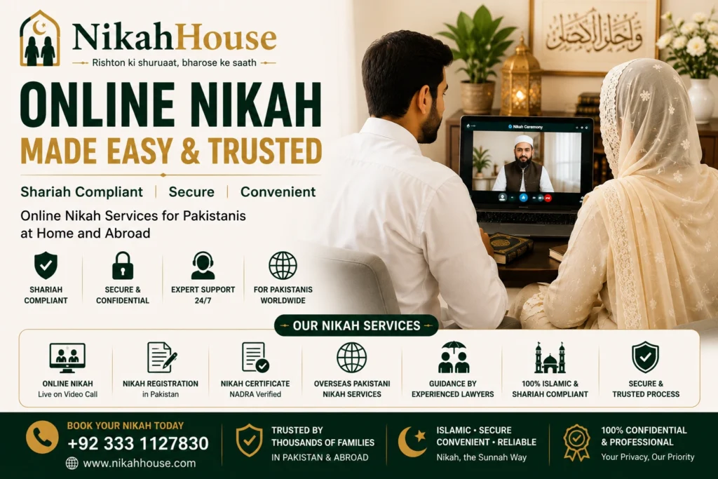 Online Nikah services in Pakistan for couples and overseas Pakistanis